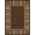 Concord Global Trading Concord Global 61286 6 ft. 7 in. x 9 ft. 6 in. Soho Border - Brown 61286